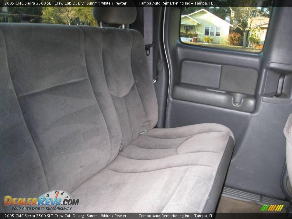 2005 GMC Sierra 3500 SLT Crew Cab Dually Summit White / Pewter Photo #25