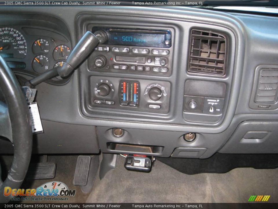 2005 GMC Sierra 3500 SLT Crew Cab Dually Summit White / Pewter Photo #27