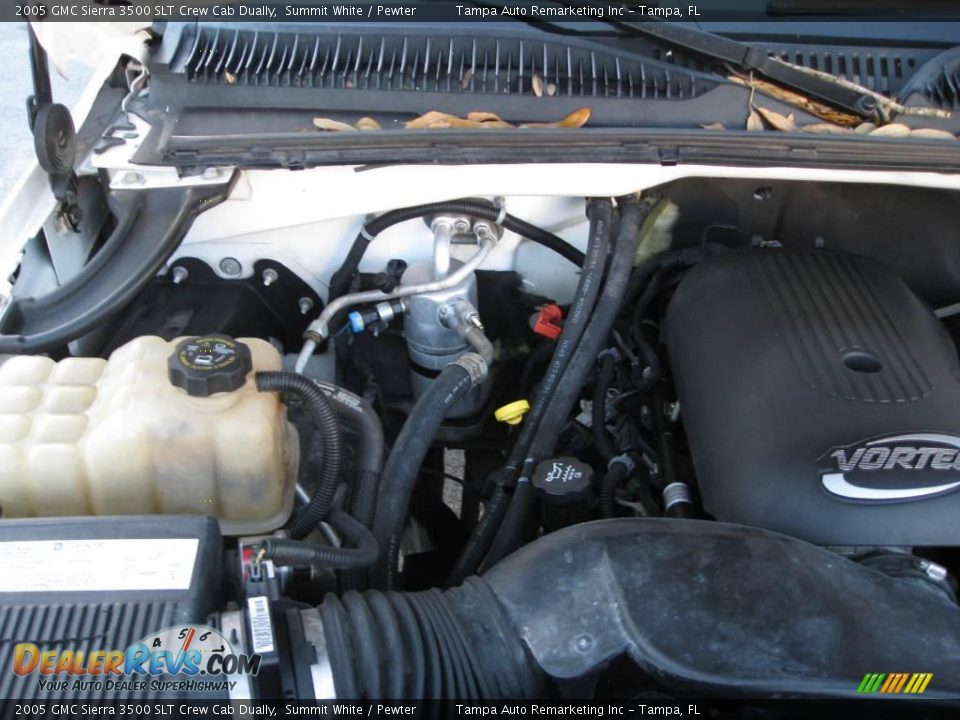 2005 GMC Sierra 3500 SLT Crew Cab Dually Summit White / Pewter Photo #33