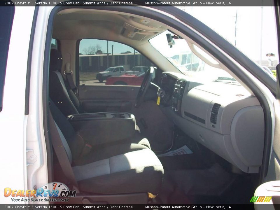 2007 Chevrolet Silverado 1500 LS Crew Cab Summit White / Dark Charcoal Photo #10