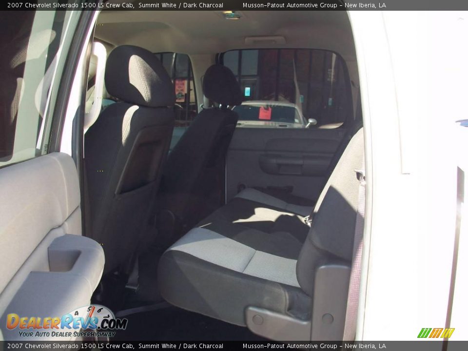 2007 Chevrolet Silverado 1500 LS Crew Cab Summit White / Dark Charcoal Photo #12