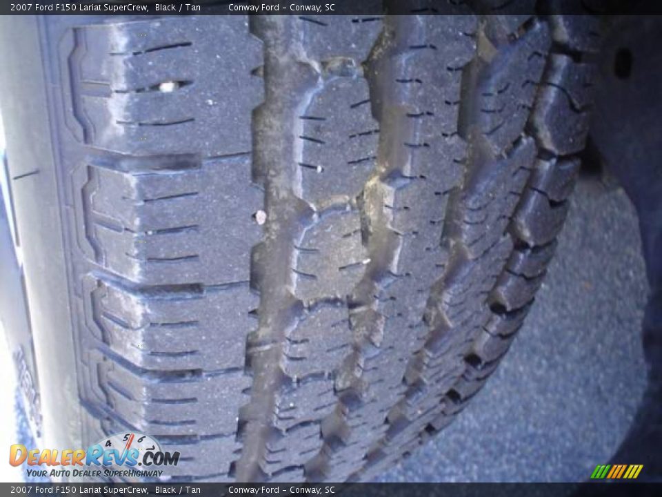 2007 Ford F150 Lariat SuperCrew Black / Tan Photo #12