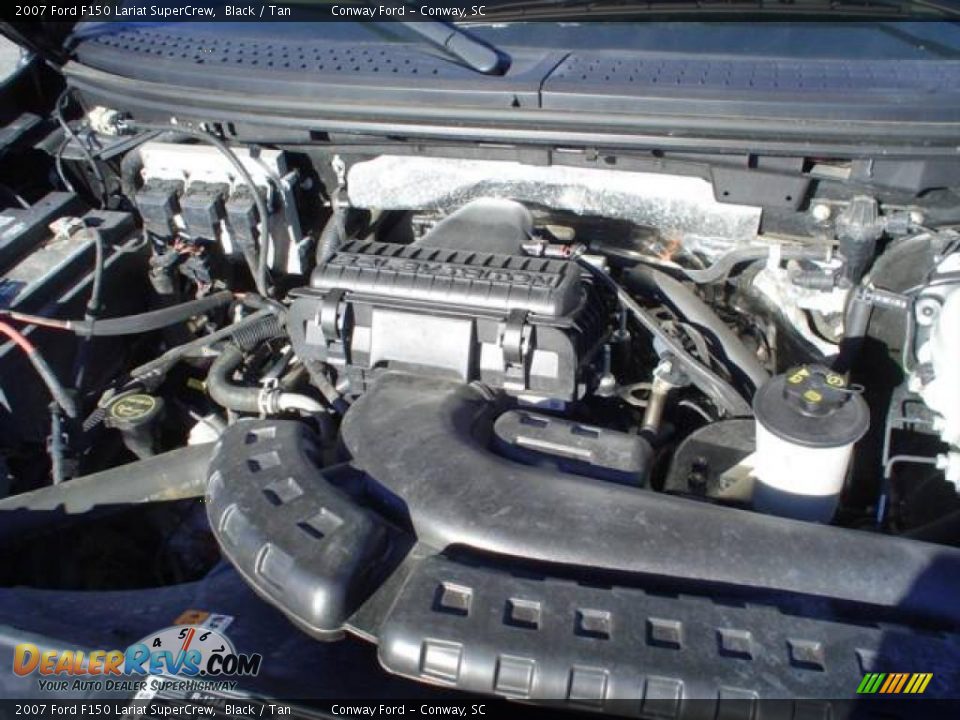 2007 Ford F150 Lariat SuperCrew Black / Tan Photo #13