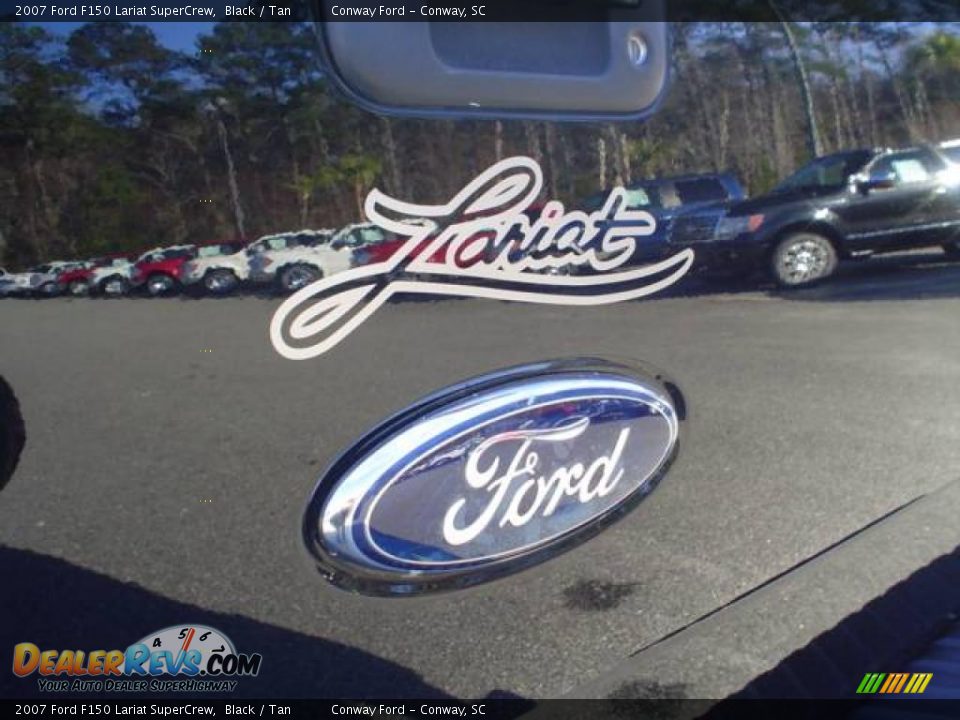 2007 Ford F150 Lariat SuperCrew Black / Tan Photo #15