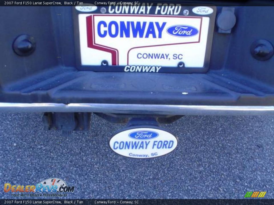 2007 Ford F150 Lariat SuperCrew Black / Tan Photo #17