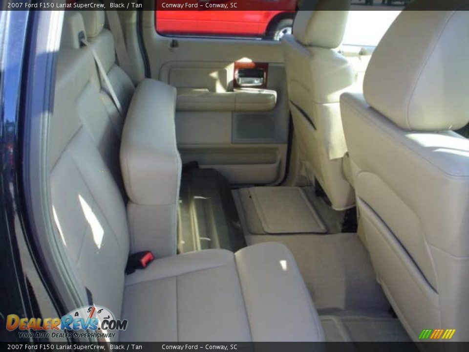2007 Ford F150 Lariat SuperCrew Black / Tan Photo #18