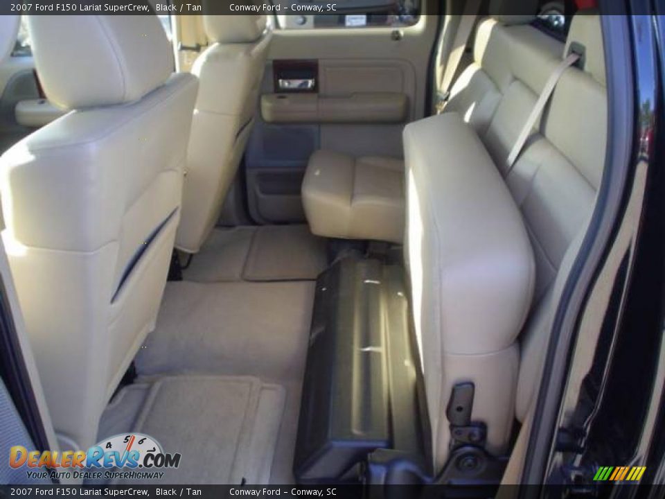 2007 Ford F150 Lariat SuperCrew Black / Tan Photo #21