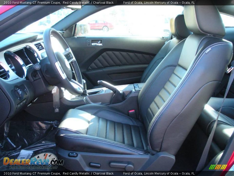 2010 Ford Mustang GT Premium Coupe Red Candy Metallic / Charcoal Black Photo #4