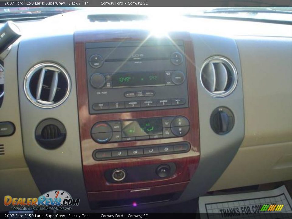 2007 Ford F150 Lariat SuperCrew Black / Tan Photo #24