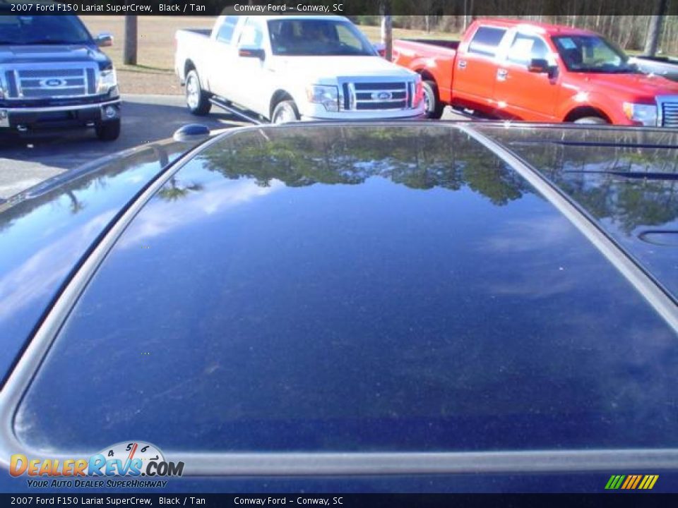 2007 Ford F150 Lariat SuperCrew Black / Tan Photo #25
