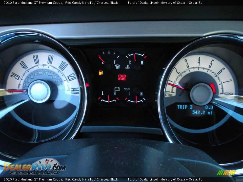 2010 Ford Mustang GT Premium Coupe Red Candy Metallic / Charcoal Black Photo #8