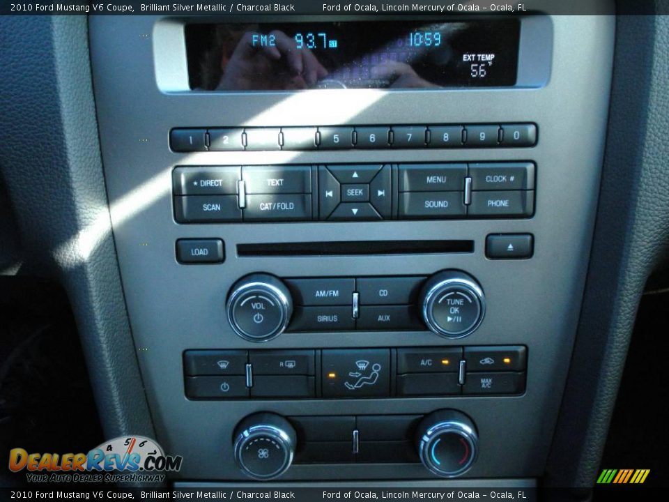 2010 Ford Mustang V6 Coupe Brilliant Silver Metallic / Charcoal Black Photo #7