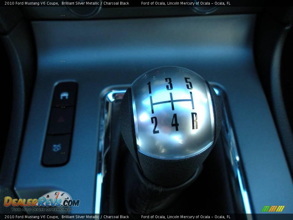 2010 Ford Mustang V6 Coupe Brilliant Silver Metallic / Charcoal Black Photo #9