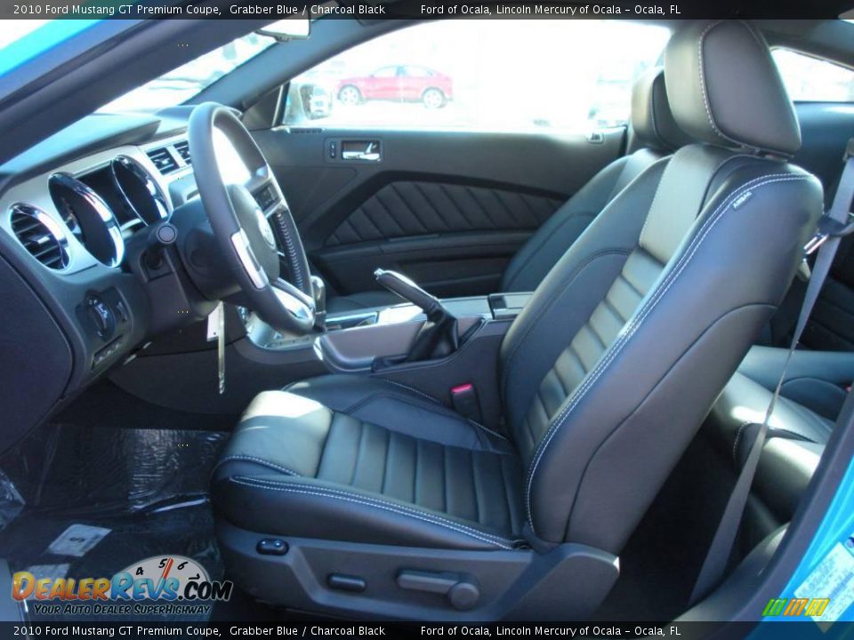 2010 Ford Mustang GT Premium Coupe Grabber Blue / Charcoal Black Photo #4