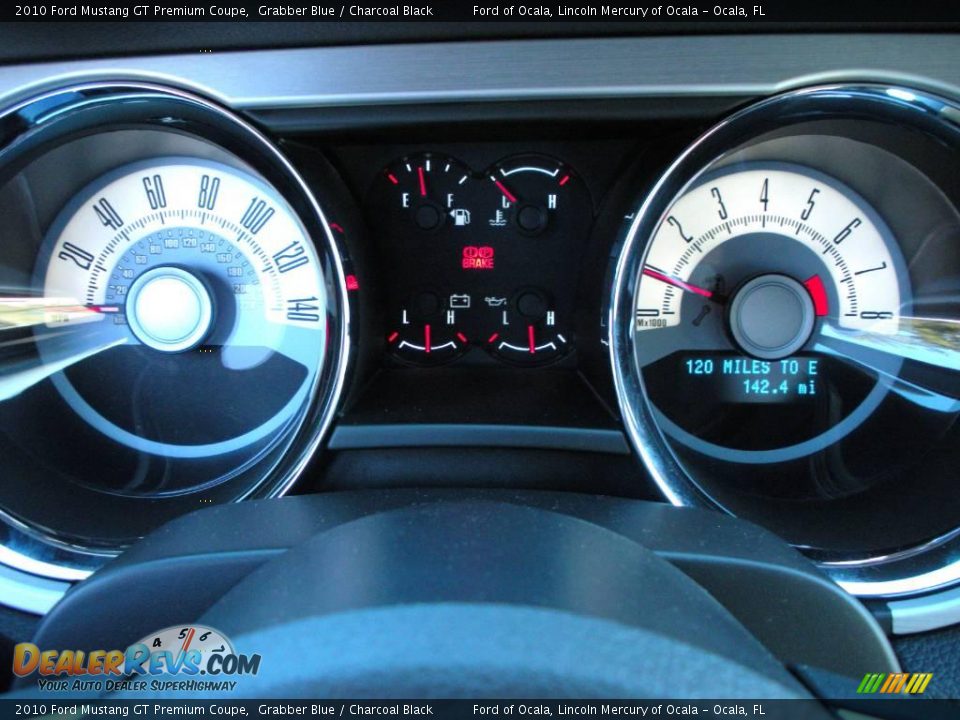 2010 Ford Mustang GT Premium Coupe Grabber Blue / Charcoal Black Photo #8