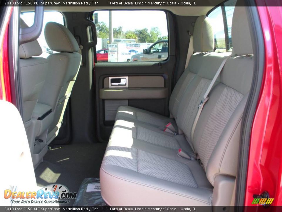 2010 Ford F150 XLT SuperCrew Vermillion Red / Tan Photo #5
