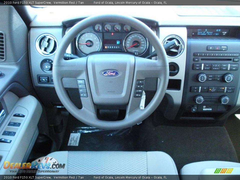 2010 Ford F150 XLT SuperCrew Vermillion Red / Tan Photo #6