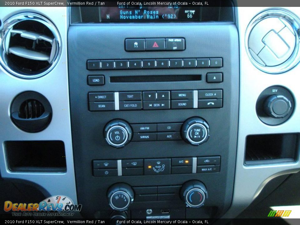2010 Ford F150 XLT SuperCrew Vermillion Red / Tan Photo #7