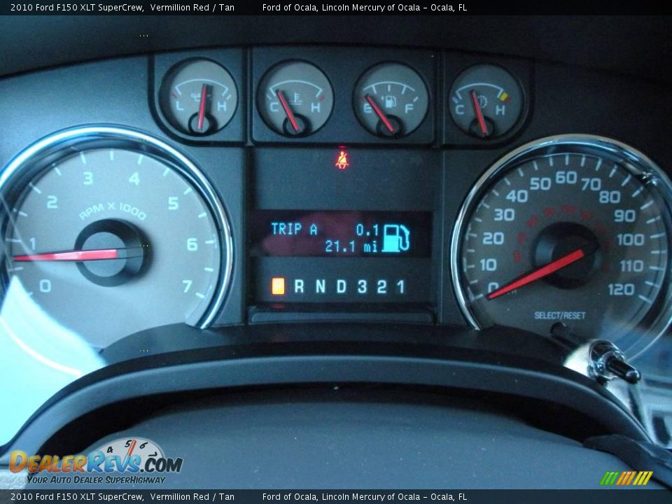 2010 Ford F150 XLT SuperCrew Vermillion Red / Tan Photo #8