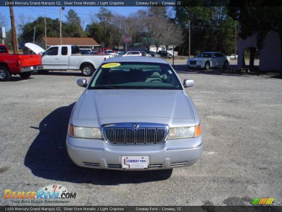 1999 Mercury Grand Marquis GS Silver Frost Metallic / Light Graphite Photo #2