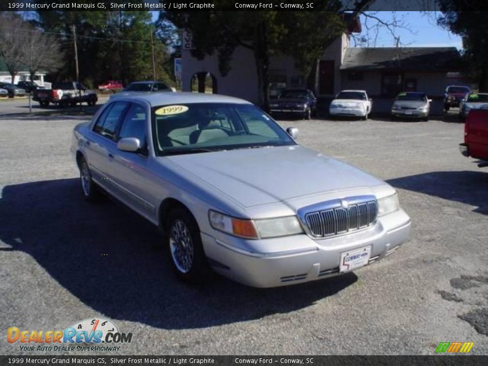 1999 Mercury Grand Marquis GS Silver Frost Metallic / Light Graphite Photo #3