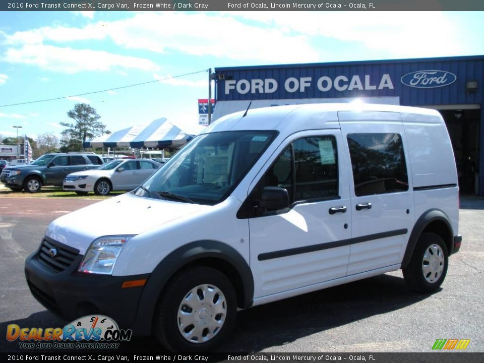 2010 Ford Transit Connect XL Cargo Van Frozen White / Dark Gray Photo #1