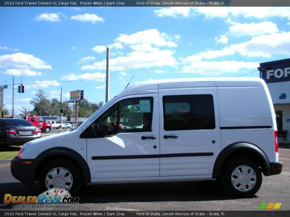 2010 Ford Transit Connect XL Cargo Van Frozen White / Dark Gray Photo #2