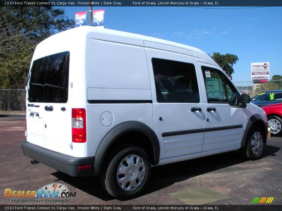 2010 Ford Transit Connect XL Cargo Van Frozen White / Dark Gray Photo #3