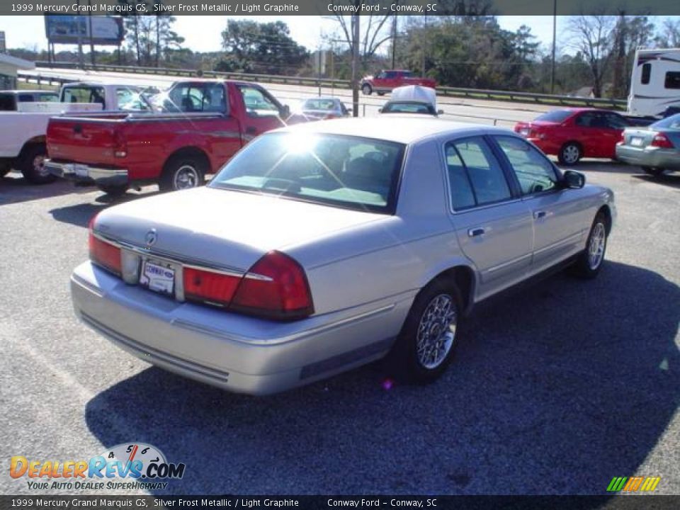 1999 Mercury Grand Marquis GS Silver Frost Metallic / Light Graphite Photo #5