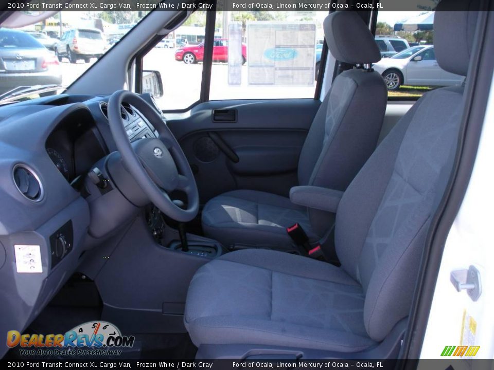 2010 Ford Transit Connect XL Cargo Van Frozen White / Dark Gray Photo #4