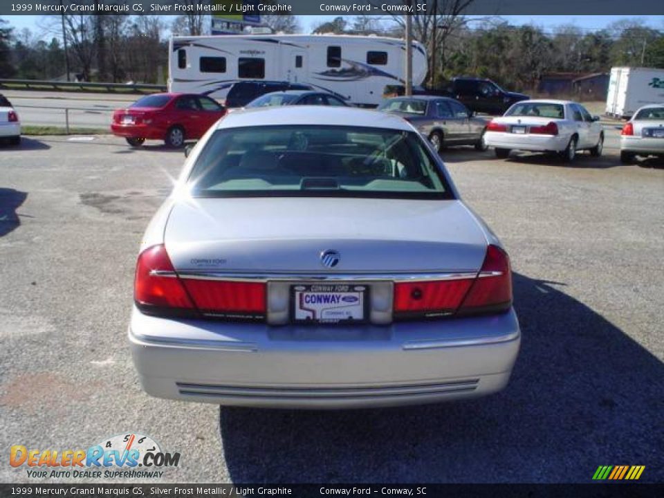 1999 Mercury Grand Marquis GS Silver Frost Metallic / Light Graphite Photo #6
