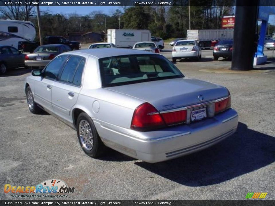 1999 Mercury Grand Marquis GS Silver Frost Metallic / Light Graphite Photo #7
