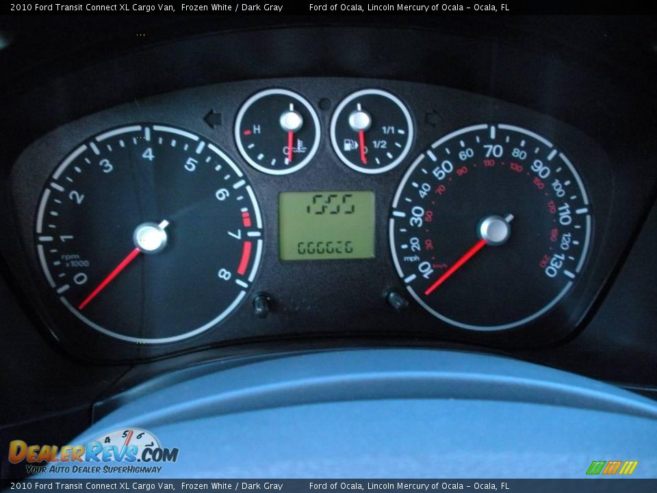2010 Ford Transit Connect XL Cargo Van Frozen White / Dark Gray Photo #7