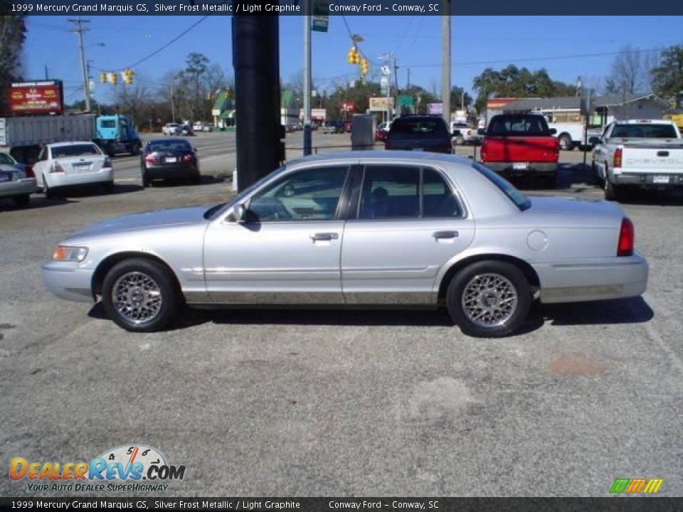 1999 Mercury Grand Marquis GS Silver Frost Metallic / Light Graphite Photo #8