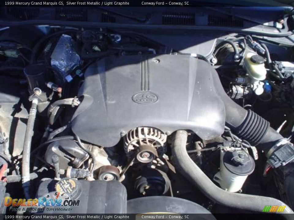 1999 Mercury Grand Marquis GS Silver Frost Metallic / Light Graphite Photo #11