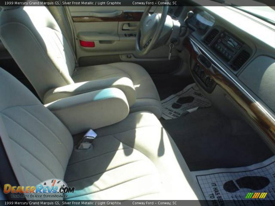 1999 Mercury Grand Marquis GS Silver Frost Metallic / Light Graphite Photo #16
