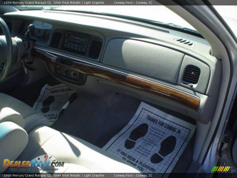 1999 Mercury Grand Marquis GS Silver Frost Metallic / Light Graphite Photo #17