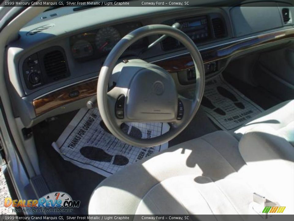 1999 Mercury Grand Marquis GS Silver Frost Metallic / Light Graphite Photo #20