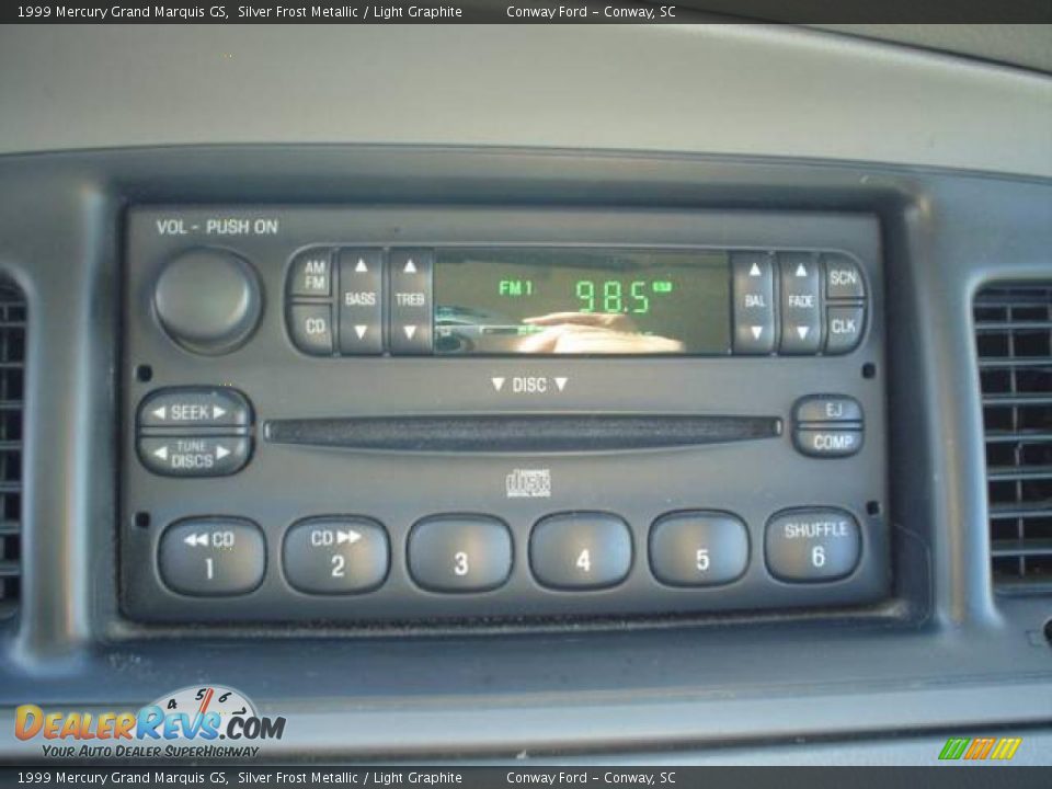 1999 Mercury Grand Marquis GS Silver Frost Metallic / Light Graphite Photo #23