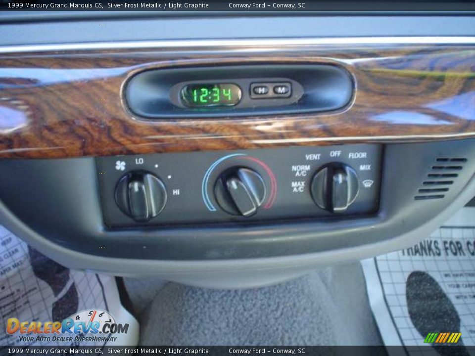 1999 Mercury Grand Marquis GS Silver Frost Metallic / Light Graphite Photo #24