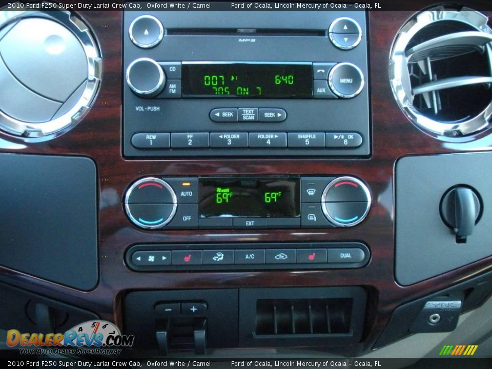 2010 Ford F250 Super Duty Lariat Crew Cab Oxford White / Camel Photo #7