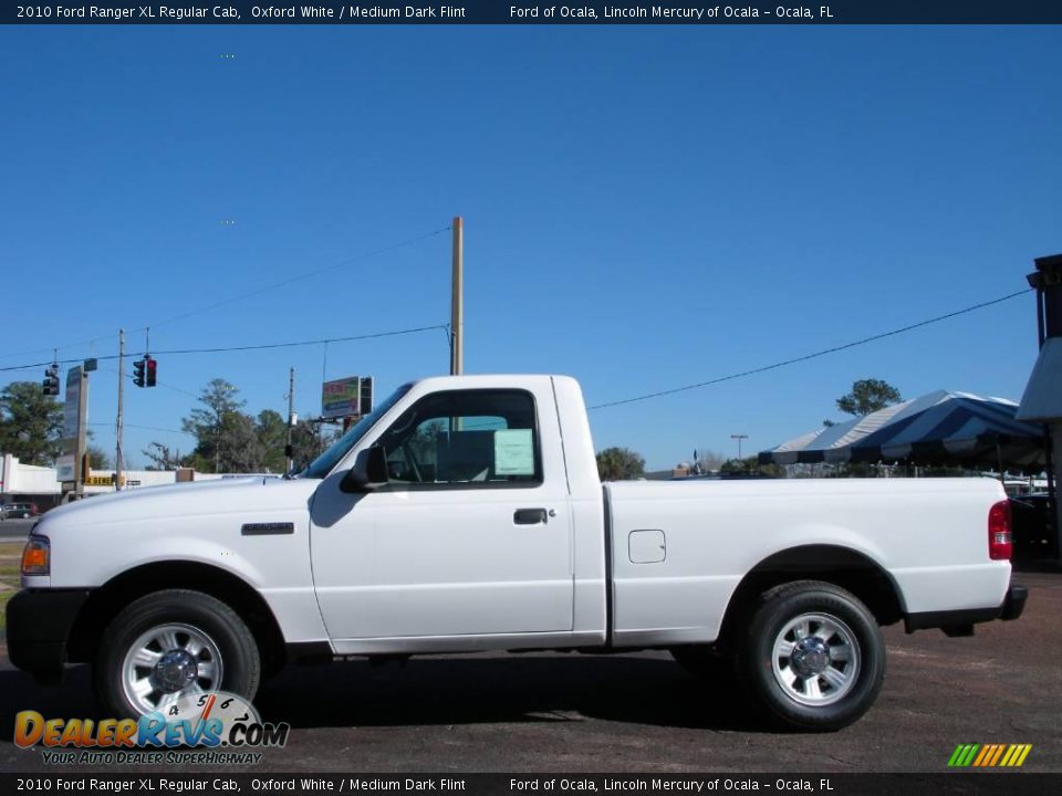 2010 Ford Ranger XL Regular Cab Oxford White / Medium Dark Flint Photo #2