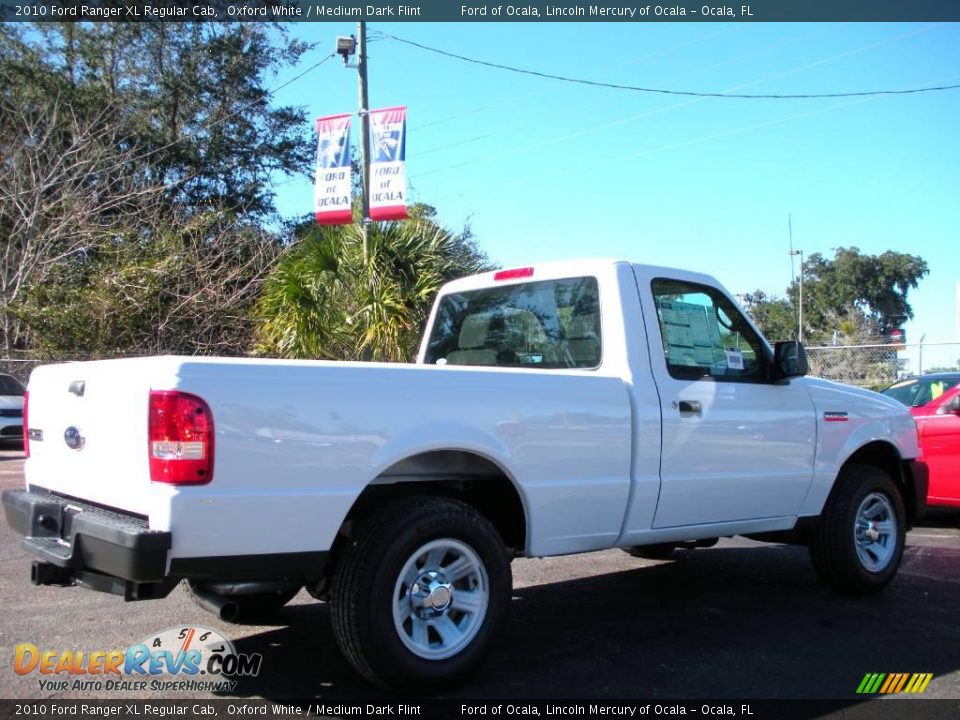 2010 Ford Ranger XL Regular Cab Oxford White / Medium Dark Flint Photo #3