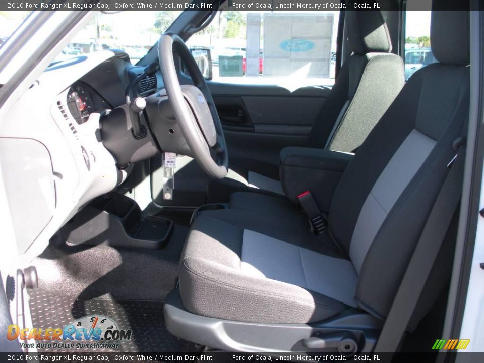 2010 Ford Ranger XL Regular Cab Oxford White / Medium Dark Flint Photo #4