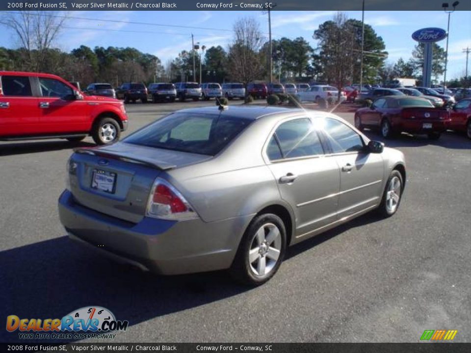 2008 Ford Fusion SE Vapor Silver Metallic / Charcoal Black Photo #5