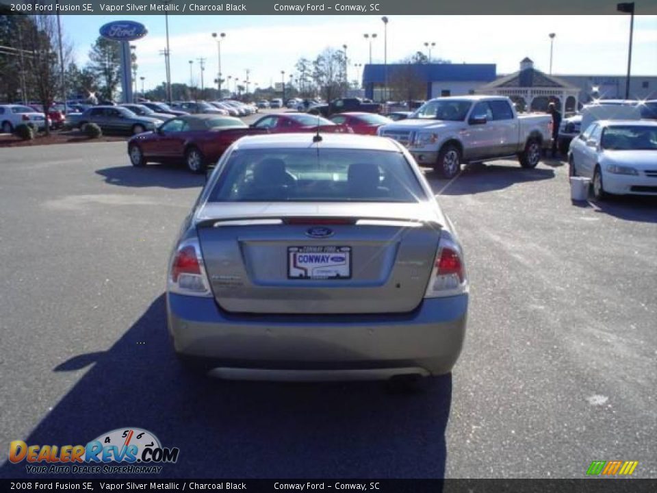 2008 Ford Fusion SE Vapor Silver Metallic / Charcoal Black Photo #6