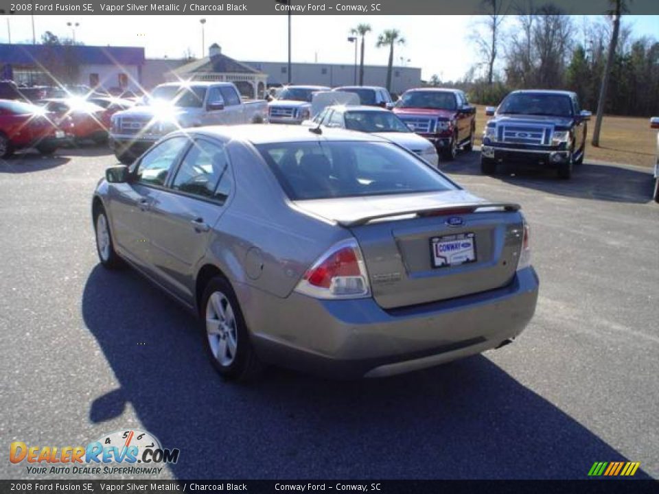 2008 Ford Fusion SE Vapor Silver Metallic / Charcoal Black Photo #7