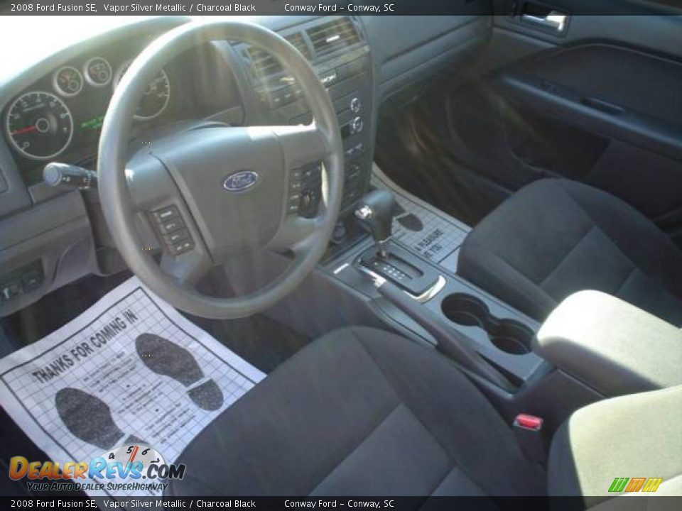 2008 Ford Fusion SE Vapor Silver Metallic / Charcoal Black Photo #23