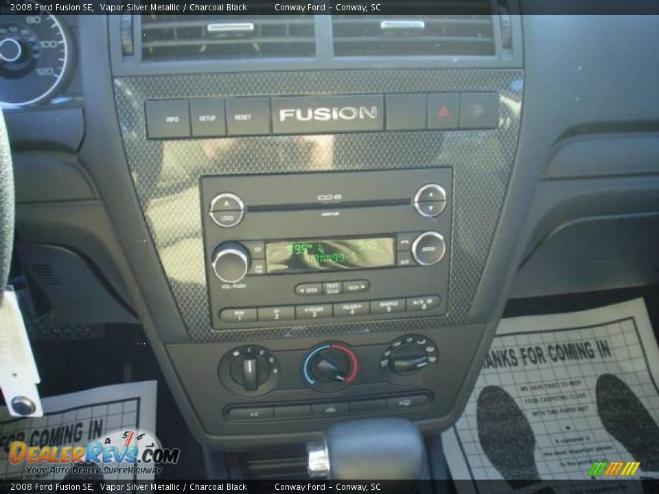 2008 Ford Fusion SE Vapor Silver Metallic / Charcoal Black Photo #25