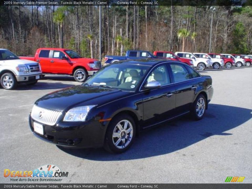 2009 Mercury Sable Premier Sedan Tuxedo Black Metallic / Camel Photo #1